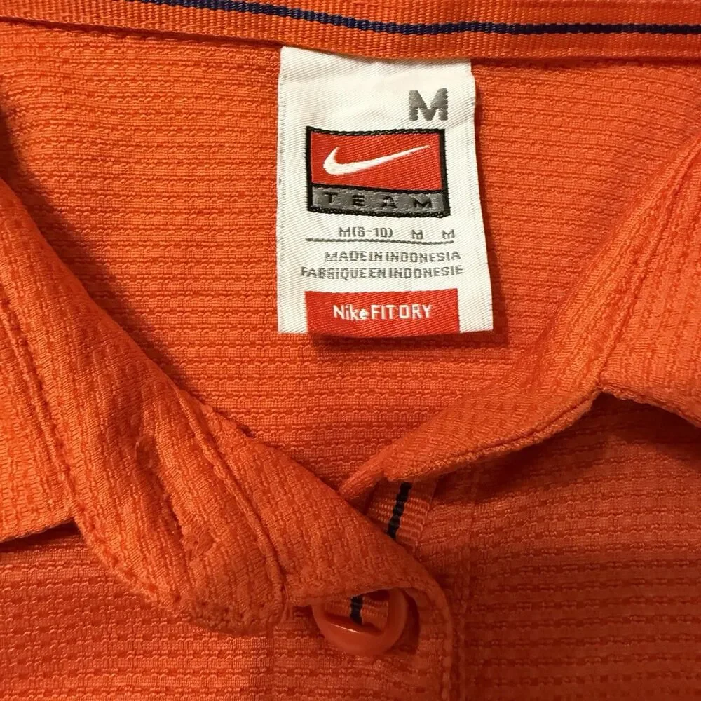 Nike Women’s‎ Polo Clemson Tigers Orange And Purple Authentic Sz M Nike Fit